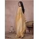 Generic Women's Cotton Printed Saree With Unstitched Blouse 5.5Mtr (Golden)