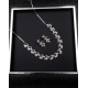 Generic Women's Brass Silver Plated Necklace set (Red) Generic Women's Brass Silver Plated Necklace set (Red)