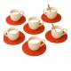 Generic Cotton Rope Drink Coasters 6 Pcs Set (Red) Generic Cotton Rope Drink Coasters 6 Pcs Set (Red)