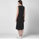 Generic Women's Denim Solid Sleeveless Dress (Black) Generic Women's Denim Solid Sleeveless Dress (Black)