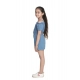 Generic Girl's Rayon Solid Sleeveless Jumpsuit (Blue)