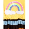 Generic Girl's Cotton Striped Short Sleeve Dress (Multicolor) Generic Girl's Cotton Striped Short Sleeve Dress (Multicolor)