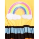 Generic Girl's Cotton Striped Short Sleeve Dress (Multicolor) Generic Girl's Cotton Striped Short Sleeve Dress (Multicolor)