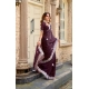 Generic Women's Faux Shimmer Geometric Ready to wear Saree With Unstitched Blouse 5.5Mtr (Wine) Generic Women's Faux Shimmer Geometric Ready to wear Saree With Unstitched Blouse 5.5Mtr (Wine)