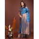 Generic Women's Banarasi Silk Printed Saree With Unstitched Blouse 5.5Mtr (Royal Blue) Generic Women's Banarasi Silk Printed Saree With Unstitched Blouse 5.5Mtr (Royal Blue)