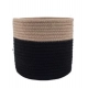 Generic Cotton Flower Pot With Out Lid (Beige-Black)