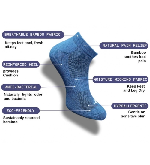 Generic 3_Pair Set Unisex Casual Cotton Printed Low Cut Socks (Multicolor)