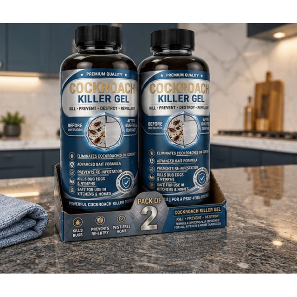Generic Pack of 2 Cockroach Killer Gel Bottles 100 ML - Image 4