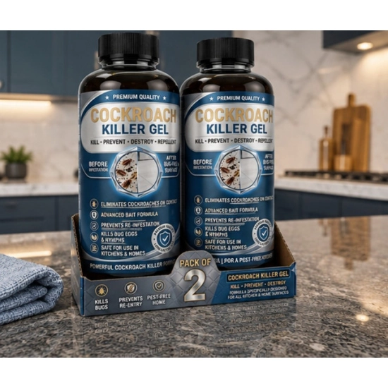 Generic Pack of 2 Cockroach Killer Gel Bottles 100 ML
