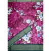 Generic Women's Cotton Blend Floral Printed Saree With Unstitched Blouse 5.5Mtr (Multicolor)