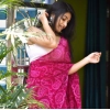 Generic Women's Georgette Printed Saree With Unstitched Blouse 5.5Mtr (Pink)