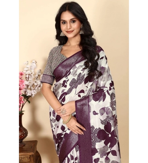 Generic Women's Cotton Silk Floral Printed Saree With Unstitched Blouse 5.5Mtr (Multicolor) Generic Women's Cotton Silk Floral Printed Saree With Unstitched Blouse 5.5Mtr (Multicolor)
