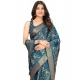 Generic Women's Cotton Silk Floral Printed Saree With Unstitched Blouse 5.5Mtr (Blue) Generic Women's Cotton Silk Floral Printed Saree With Unstitched Blouse 5.5Mtr (Blue)