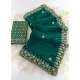 Generic Women's Satin Embellished Saree With Unstitched Blouse 5.5Mtr (Green) Generic Women's Satin Embellished Saree With Unstitched Blouse 5.5Mtr (Green)