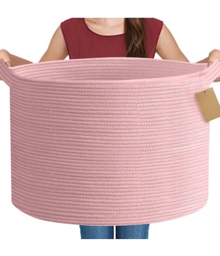 Generic Cotton Pack Of_1 14x12 Inch Storage Basket For Clothes With Out Lid (Pink) Generic Cotton Pack Of_1 14x12 Inch Storage Basket For Clothes With Out Lid (Pink)
