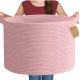 Generic Cotton Pack Of_1 14x12 Inch Storage Basket For Clothes With Out Lid (Pink) Generic Cotton Pack Of_1 14x12 Inch Storage Basket For Clothes With Out Lid (Pink)