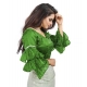 Generic Women's Organza Solid V Neck Layered Ruffle Sleeve Readymade Blouse (Light Green Free Size , up to 38–40 Bust)-PID65852 Generic Women's Organza Solid V Neck Layered Ruffle Sleeve Readymade Blouse (Light Green Free Size , up to 38–40 Bust)-PID65852