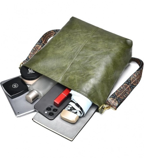 Generic Women's PU Leather Zipper Handbag (Green) Generic Women's PU Leather Zipper Handbag (Green)