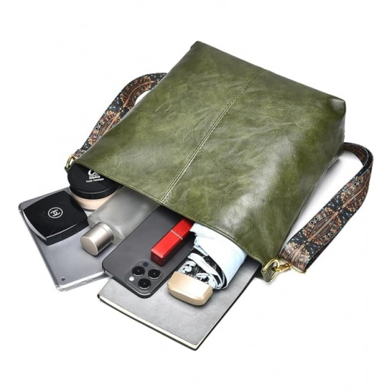 Generic Women's PU Leather Zipper Handbag (Green) Generic Women's PU Leather Zipper Handbag (Green)