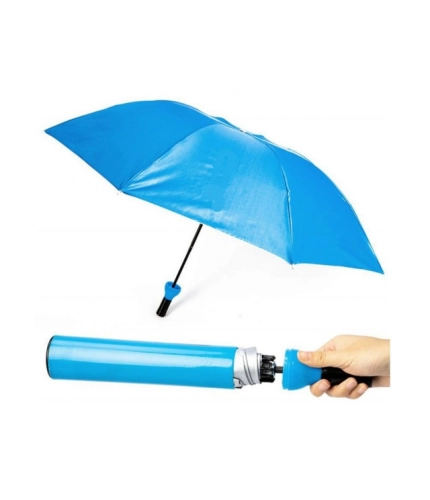Generic Bottle-Shaped Umbrella – Compact Foldable Rain Protection (Color: Assorted )