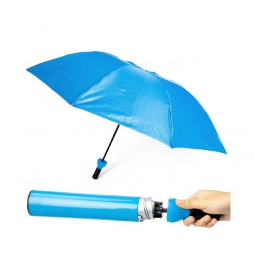 Generic Bottle-Shaped Umbrella – Compact Foldable Rain Protection (Color: Assorted )