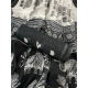 Generic Women's Linen Cotton Printed Saree With Unstitched Blouse 5.5Mtr (Black)