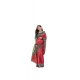 Generic Women's Faux_Tussar_Silk Printed Saree With Unstitched Blouse 5.5Mtr (Red)