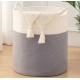 Generic Cotton 12x14 Inch-1 Pcs Storage Basket For Clothes With Out Lid (Gray-White) Generic Cotton 12x14 Inch-1 Pcs Storage Basket For Clothes With Out Lid (Gray-White)