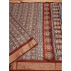 Generic Women's Cotton Blend Printed Saree With Unstitched Blouse 5.5Mtr (Multicolor)