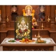 Wooden Lord Ganesha Table Top Devotional Player (Multicolor)