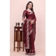 Generic Women's Georgette Embroidered Saree With Unstitched Blouse 5.5Mtr (Maroon) Generic Women's Georgette Embroidered Saree With Unstitched Blouse 5.5Mtr (Maroon)