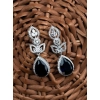 Generic Women's Brass Silver Plated Drop Earrings (Blue) Generic Women's Brass Silver Plated Drop Earrings (Blue)