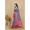 Generic Women's Cotton Silk Printed Saree With Unstitched Blouse 5.5Mtr (Blue) Generic Women's Cotton Silk Printed Saree With Unstitched Blouse 5.5Mtr (Blue)