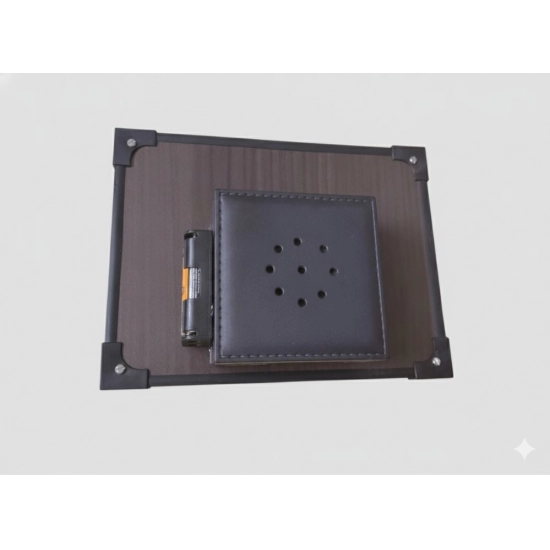 Generic Wooden Tirupati Balaji Padmavati Venkateshwara Swamy Table Top Devotional Player (Multicolor)