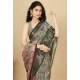 Generic Women's Cotton Silk Floral Printed Saree With Unstitched Blouse 5.5Mtr (Grey)