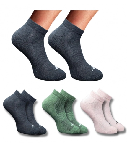 Generic 3_Pair Set Unisex Casual Cotton Printed Low Cut Socks (Multicolor)