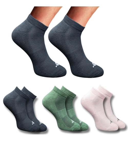 Generic 3_Pair Set Unisex Casual Cotton Printed Low Cut Socks (Multicolor)