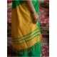 Generic Women's Cotton Printed Saree With Unstitched Blouse 5.5Mtr (Green)