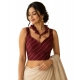 Generic Women's Silk Embellished Sweetheart Neck Sleeveless Readymade Padded Blouse (Maroon, Size 38) Generic Women's Silk Embellished Sweetheart Neck Sleeveless Readymade Padded Blouse (Maroon, Size 38)
