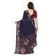 Generic Women's Georgette Printed Saree With Unstitched Blouse 5.5Mtr (Navy Blue) Generic Women's Georgette Printed Saree With Unstitched Blouse 5.5Mtr (Navy Blue)