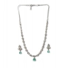 Generic Women's Brass Silver Plated Necklace set (Turquoise) Generic Women's Brass Silver Plated Necklace set (Turquoise)