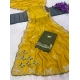 Generic Women's Star Georgette Embellished Saree With Unstitched Blouse 5.5Mtr (Mustard)