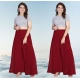 Generic Women's Pack of 2 Georgette Solid High Rise Wide Leg Flared Palazzos with Elastic Waist (Maroon) Generic Women's Pack of 2 Georgette Solid High Rise Wide Leg Flared Palazzos with Elastic Waist (Maroon)