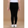 Generic Girl's Cotton Lycra Solid Elasticated Leggings (Black) Generic Girl's Cotton Lycra Solid Elasticated Leggings (Black)