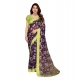 Generic Women's Georgette Printed Saree With Unstitched Blouse 5.5Mtr (Purple) Generic Women's Georgette Printed Saree With Unstitched Blouse 5.5Mtr (Purple)