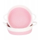 Generic Cotton White Basket 2 Pcs Storage Basket For Clothes (Pink-White) Generic Cotton White Basket 2 Pcs Storage Basket For Clothes (Pink-White)