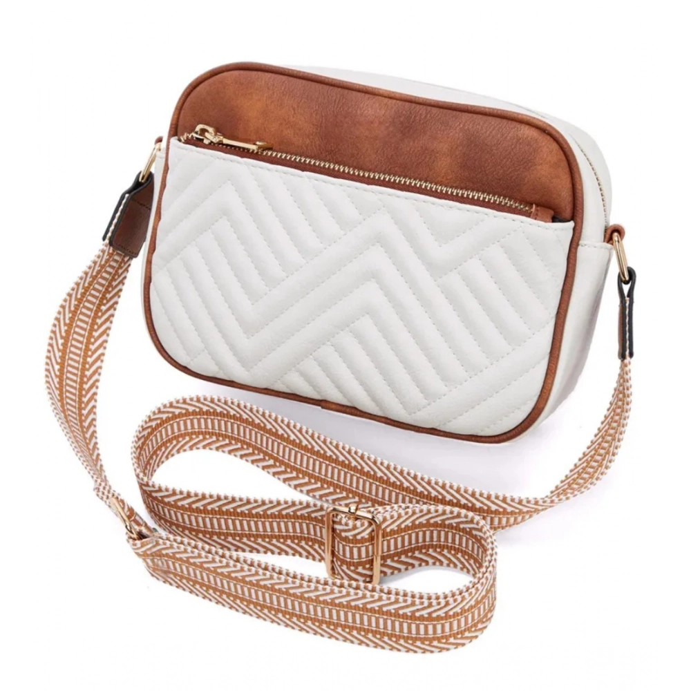 Generic Women's PU Leather Zipper Sling Bag