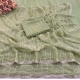 Generic Women's Slik Embellished Saree With Unstitched Blouse 5.5Mtr (Green)