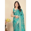 Generic Women's Cotton Silk Floral Printed Saree With Unstitched Blouse 5.5Mtr (Rama) Generic Women's Cotton Silk Floral Printed Saree With Unstitched Blouse 5.5Mtr (Rama)