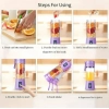 Generic Plastic Solid Electric USB Juicer (Purple)